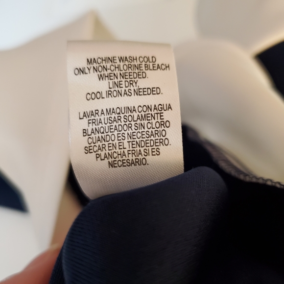 EUC Navy and White Dress - Picture 5 of 5